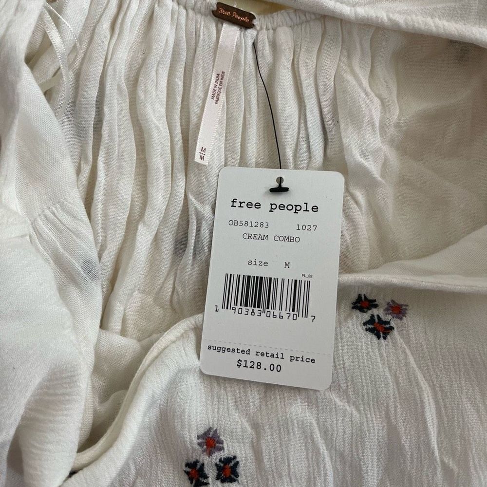 Free People Oxford Embroidered Shift Dress Size M - Picture 11 of 15